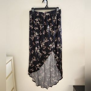 high low flowy skirt